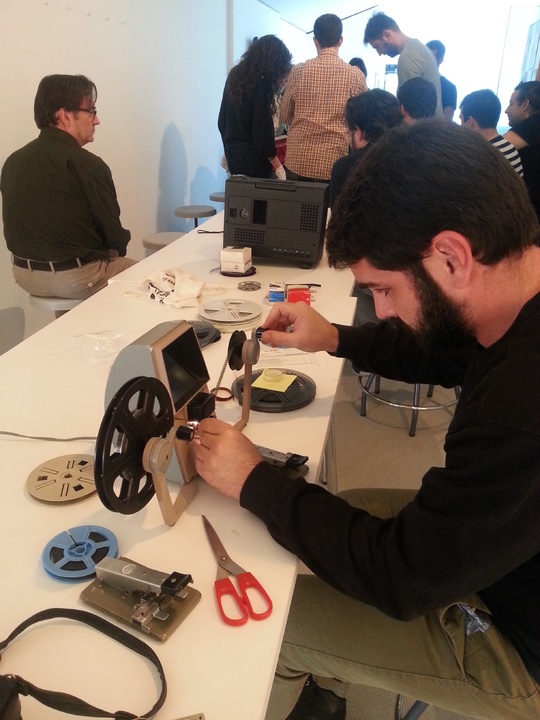 Imagen del taller de Súper 8 de Salvi Vivancos