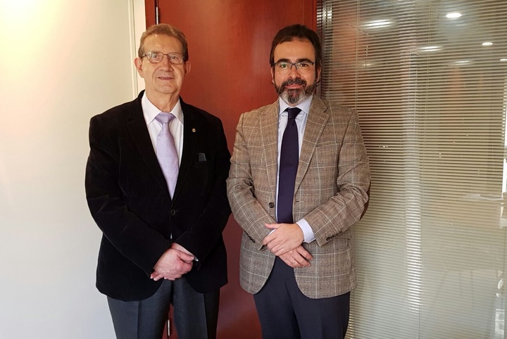 Reunión del consejero de Fomento y el presidente de Ferrmed