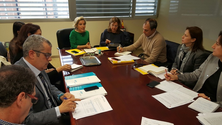 Reunión con representantes de Coag (Coordinadora de Organizaciones de Agricultores y Ganaderos) y Fecoam (Federación de Cooperativas Agrarias de Murcia) para abordar los proyectos de asesoramiento y formación de agricultores