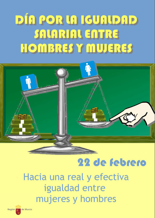 Cartel del 'Día por la igualdad salarial entre hombres y mujeres'