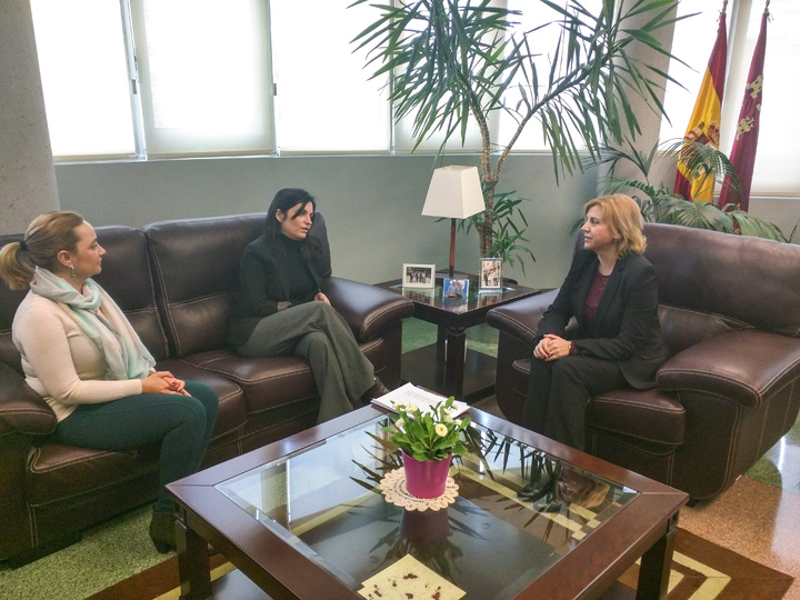 La consejera de Familia e Igualdad de Oportunidades, Violante Tom&aacute;s, se reuni&oacute; con la presidenta del Colegio Oficial de Trabajo Social de la Regi&oacute;n