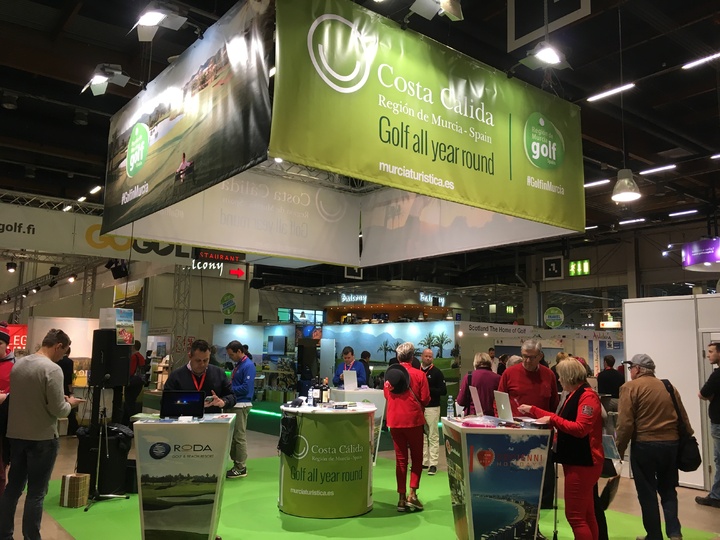 Stand de la Región de Murcia en la feria 'Helsinki Go Expo'