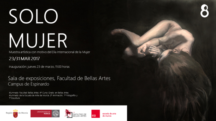 Cartel de la exposición colectiva 'Solo mujer'