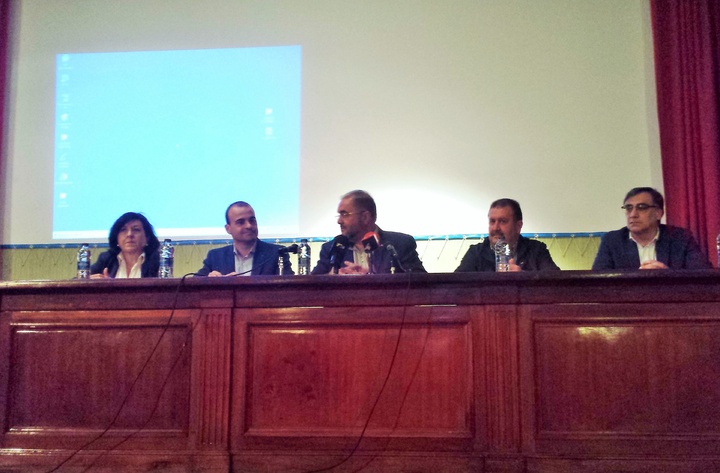 El director general Federico García Izquierdo junto a otros intervinientes en la Jornada.