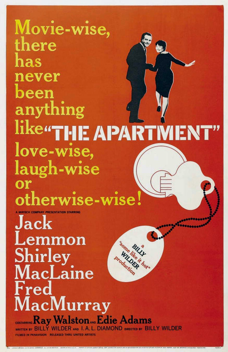 Cartel de la película 'El apartamento', que ha sido la elegida por el público de la Filmoteca para celebrar esta semana su XIII aniversario