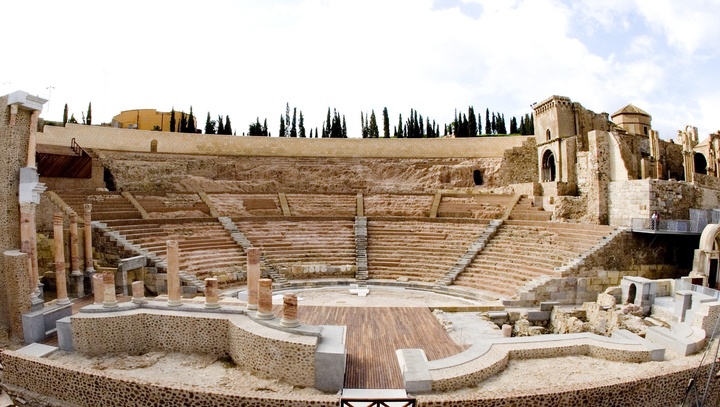 Teatro Romano de Cartagena, uno de los espacios que visitarán los participantes en el seminario 'La evolución del concepto de patrimonio en 40 años'