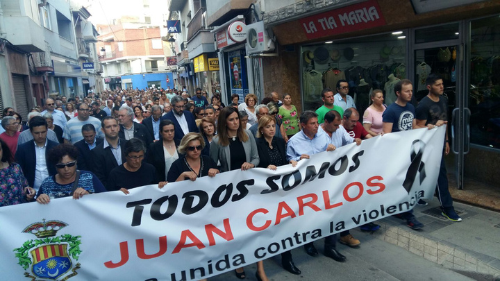 Marcha en repulsa por la muerte de Juan Carlos Maya Palazón