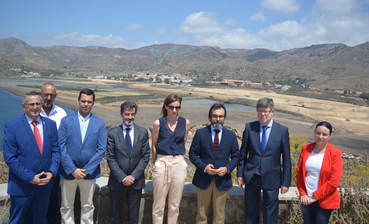 Visita a las obras de regeneración de la bahía de Portmán (1)