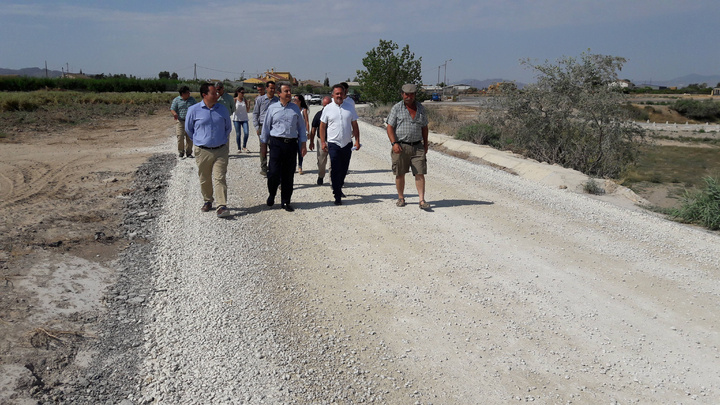 Visita a las obras del Camino Real de Lorca