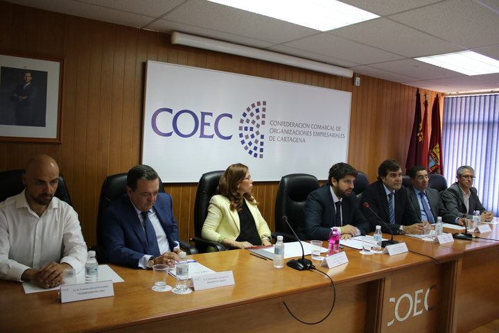 Clausura Asamblea General de COEC, Confederación Comarcal de Organizaciones Empresariales de Cartagena