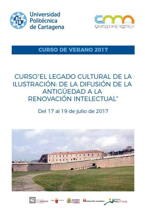 Cartel del curso sobre la Ilustración que se impartirá en el Museo del Teatro Romano de Cartagena