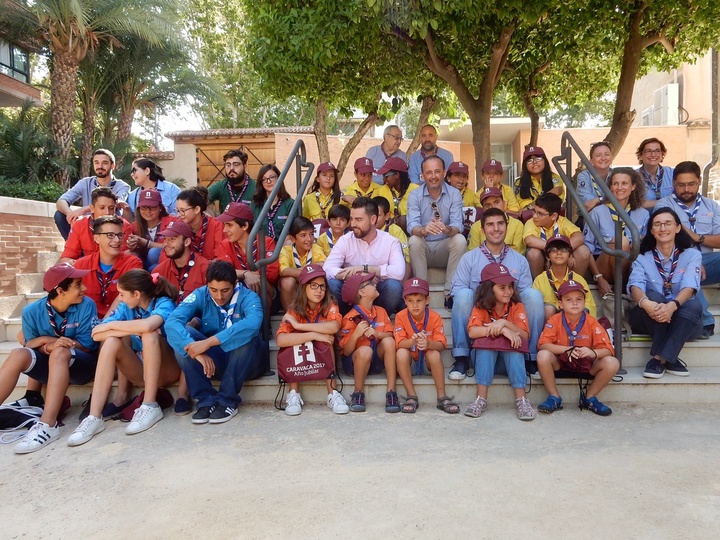 Encuentro con un grupo de scout