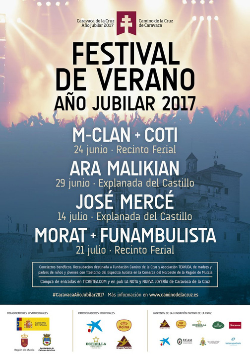 Cartel del festival de verano 'Año Jubilar 2017'