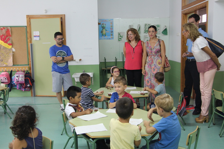 Visita a la escuela de verano de San Pedro del Pinatar