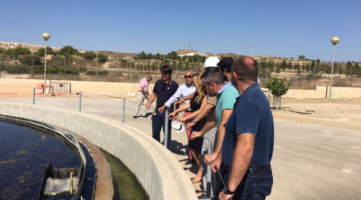 Visita a la depuradora de Camposol en Mazarrón
