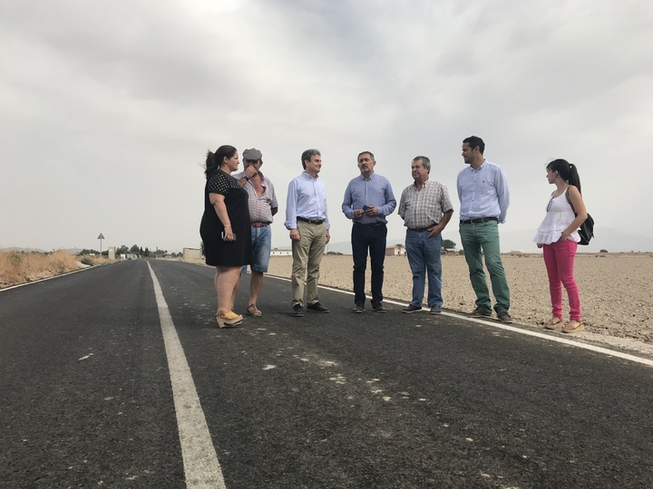 Visita a las obras ya ejecutadas en el Camino Central de Lorca