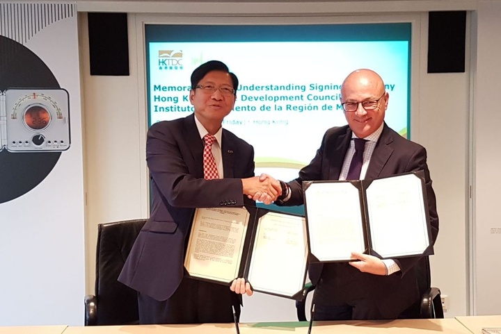 La Región y Hong Kong colaboran en sectores estratégicos como el agroalimentario, TIC, tecnología hídrica o energías renovables