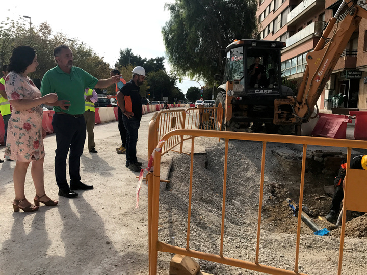 Visita a las obras de la Alameda de Cervantes, en Lorca (I)