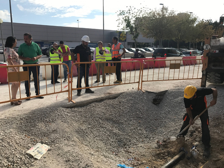 Visita a las obras de la Alameda de Cervantes, en Lorca (II)