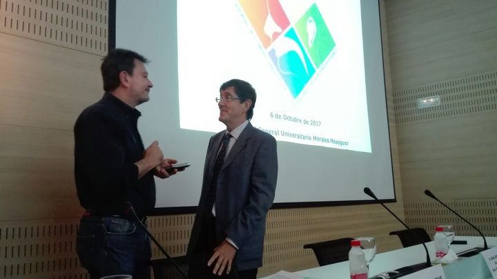 Inauguración de la Jornada de la Sociedad de Otorrinolaringología en el hospital Morales Meseguer