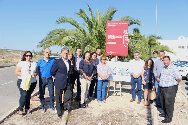 Visita a las obras de la carretera RM-531, que une Alguazas con Campos del Rí