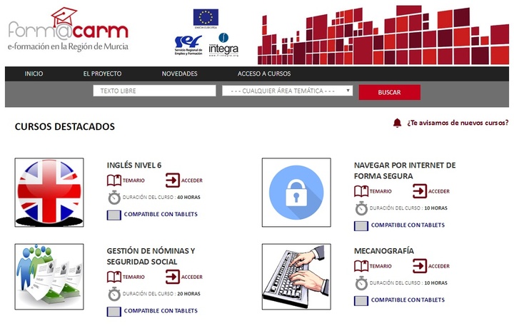 Oferta de cursos gratuitos