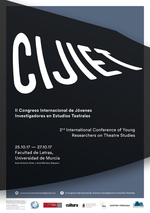 Cartel del II Congreso Internacional de Jóvenes Investigadores en Estudios Teatrales