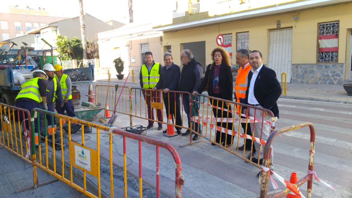 Visita a las obras de la carretera RM-F16