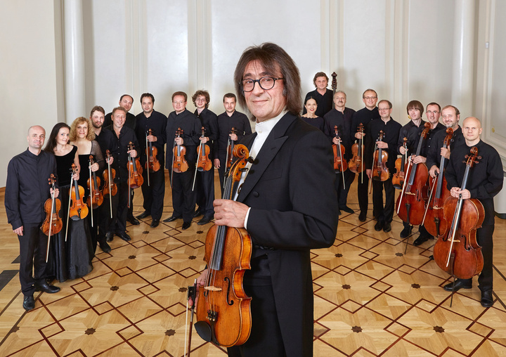 Los integrantes de la orquesta Solistas de Moscú tocarán mañana en Murcia junto al viola y director Yuri Bashmet dentro del ciclo 'Grandes Conciertos' de Cultura