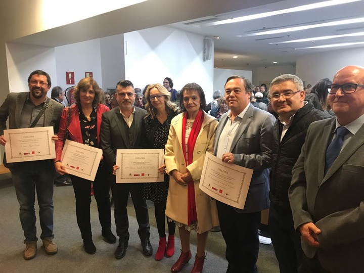 Imagen de la entrega del premio 'Libro murciano del año'
