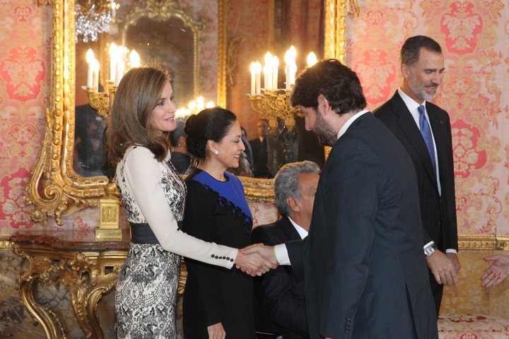 López Miras asiste al almuerzo ofrecido por los Reyes con motivo de la visita del presidente de Ecuador