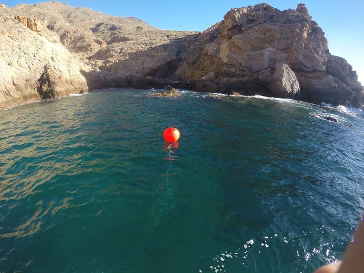 Punto de fondeo en Cabo Tiñoso