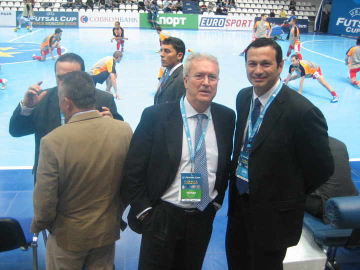 El director general de Deportes asisitió a la final de la Copa de Europa de Fútbol Sala