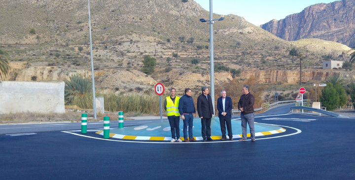 Visita a las obras de la carretera RM-521