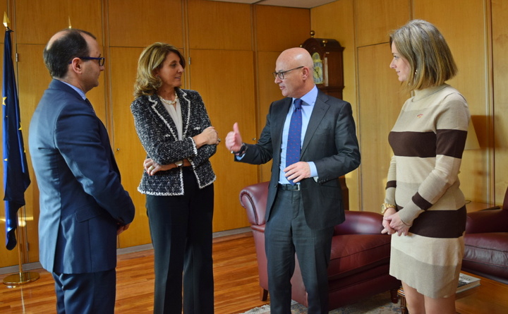 Reunión con la secretaria general de la Pyme del Ministerio de Economía, Industria y Competitividad, Begoña Cristeto