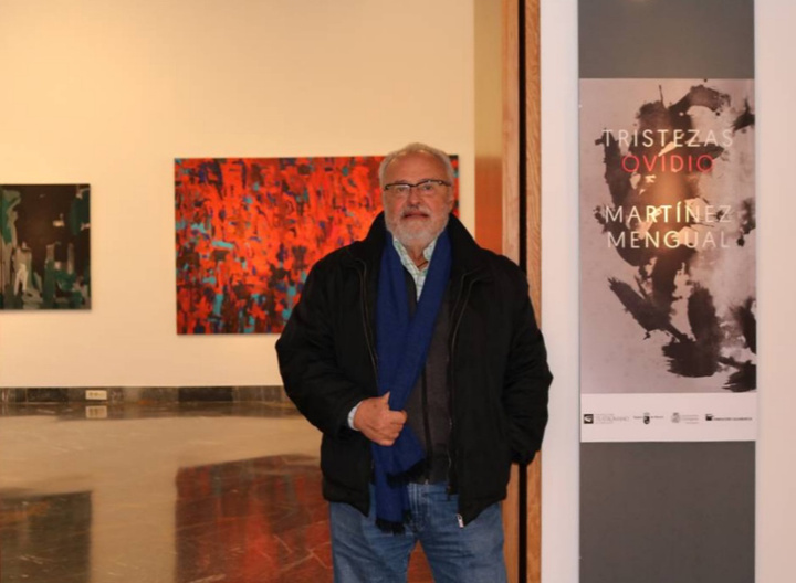 El pintor murciano Antonio Martínez Mengual expone en el Museo del Teatro Romano de Cartagena 'Tristezas. Ovidio'