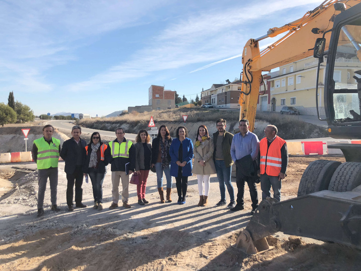 Presentación de las obras de seguridad vial en la carretera RM-B18