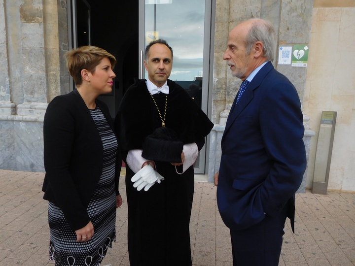 Noelia Arroyo asiste al acto de Santo Tomás de Aquino en la UPCT (Universidad Politécnica de Cartagena)