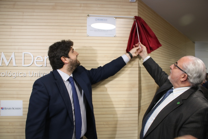El presidente de la Comunidad inaugura la  clínica odontológica 'Universidad Católica San Antonio de Murcia Dental'