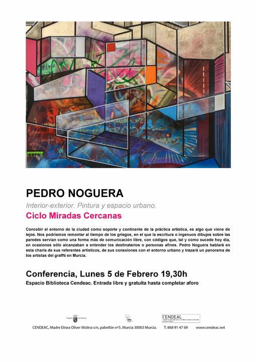 Cartel del nuevo encuentro organizado para el día 5 de febrero dentro del ciclo 'Miradas Cercanas'