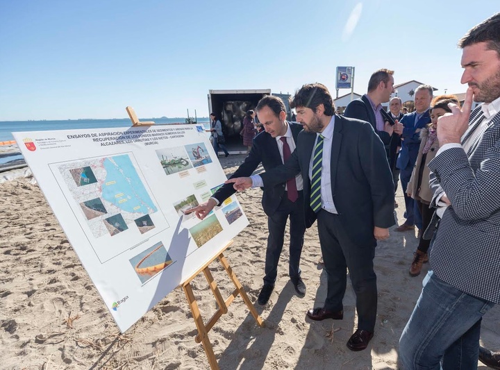 Inicio de los ensayos de extracción de lodos y sedimentos para la recuperación de fondos marinos del Mar Menor (2)