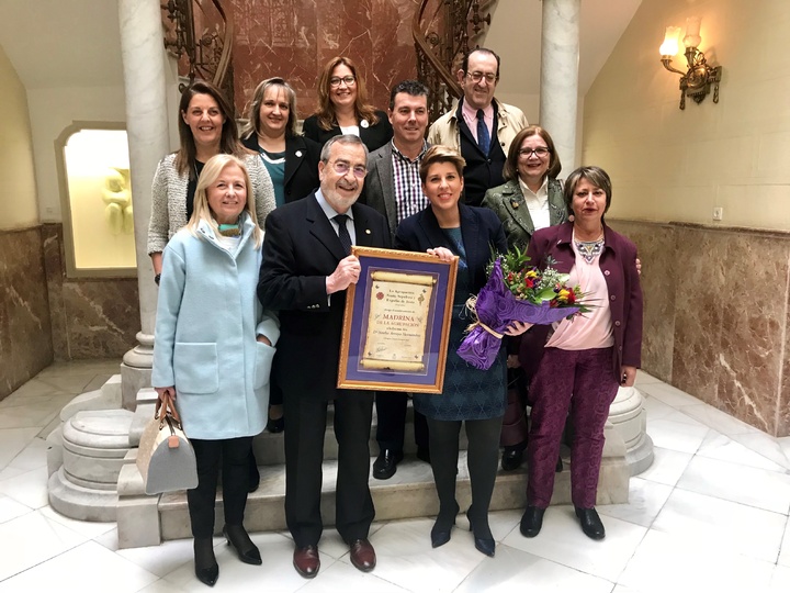 Noelia Arroyo, nombrada madrina de la Agrupación del Santo Sepulcro y el Expolio de Jesús