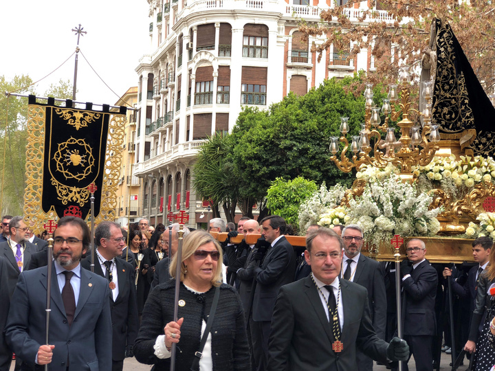 El consejero de Presidencia y Fomento participa en el traslado de la imagen del Cristo de Santa Clara la Real, de Salzillo, en Murcia (1)