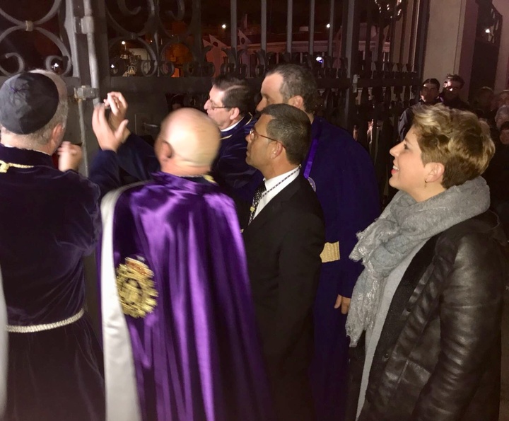 Noelia Arroyo asiste al Encuentro de la Semana Santa de Cartagena