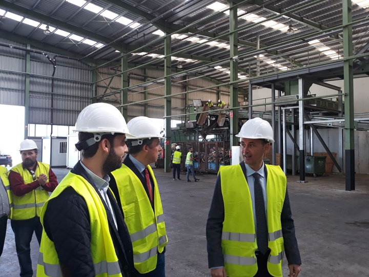 Imagen de la visita al Centro de Tratamiento de Residuos de Lorca (II)