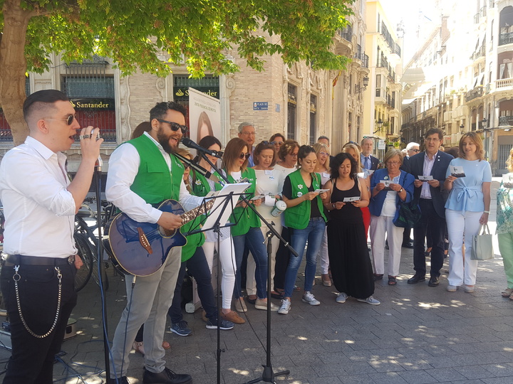 El consejero de Salud participa en el acto con motivo de la cuestación del cáncer (1)
