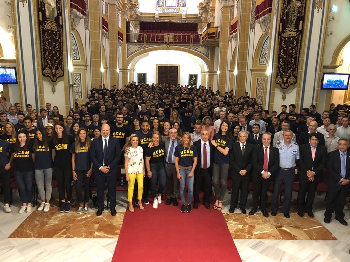 La consejera Adela Martínez-Cachá asiste a la XX Gala del Deporte de la Universidad Católica San Antonio de Murcia