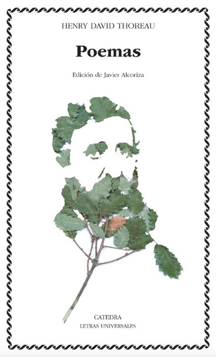 Portada del libro de 'Poemas' de Thoreau que mañana se presentará en la Biblioteca Regional de Murcia.