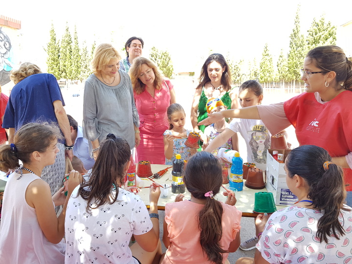 Visita a la escuela de verano de San Pedro del Pinatar