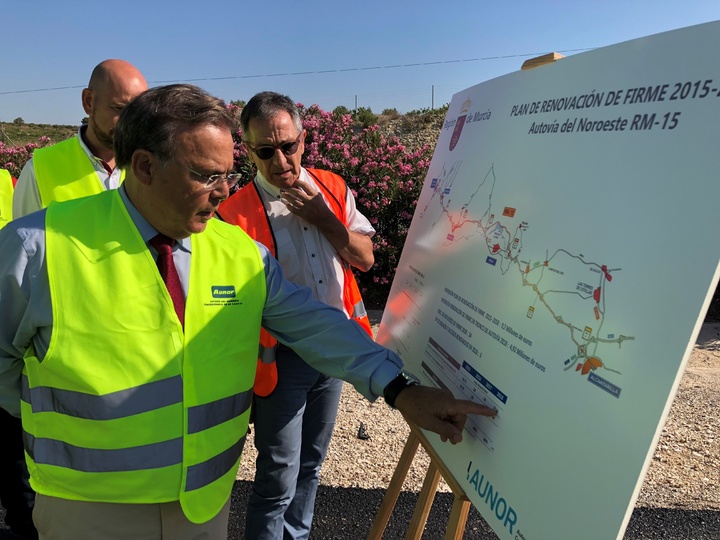 Obras de refuerzo del firme en la Autovía del Noroeste
